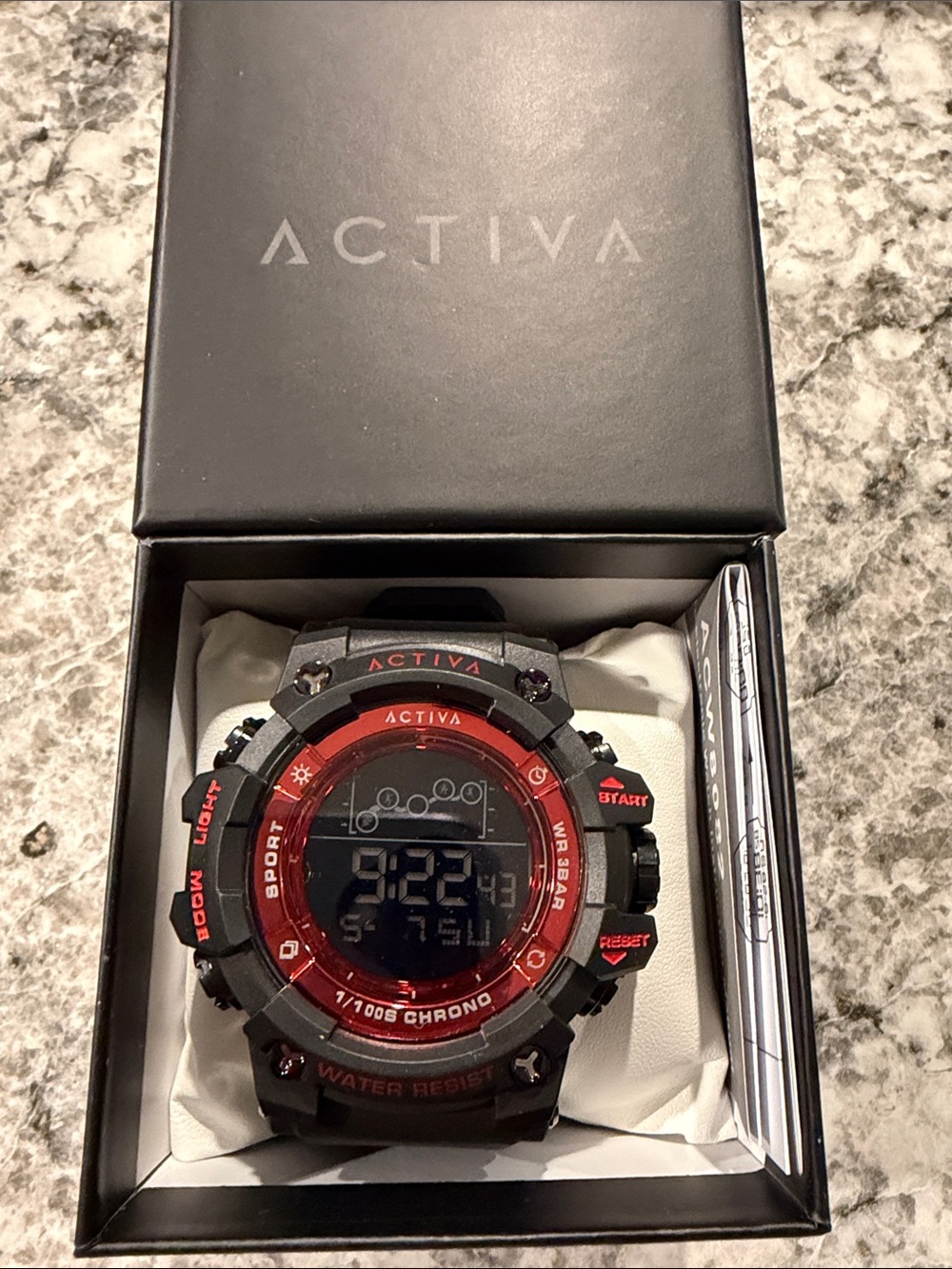 Activa X Invicta Digital Summit Unisex Watch 50mm Black ACW8082-019 New w/Box